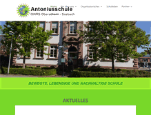 Tablet Screenshot of antoniusschule-oberachern.de